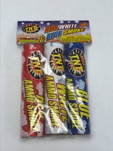 TNT Red, White, & Blue smoke fireworks